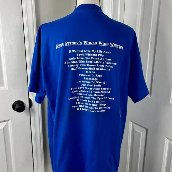 Vtg World Wide Winner Gene Pitney Single Stitch Tee - Picture 2 of 8